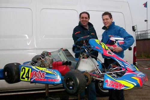 Jelle Weever in zee met Henk Maessen
